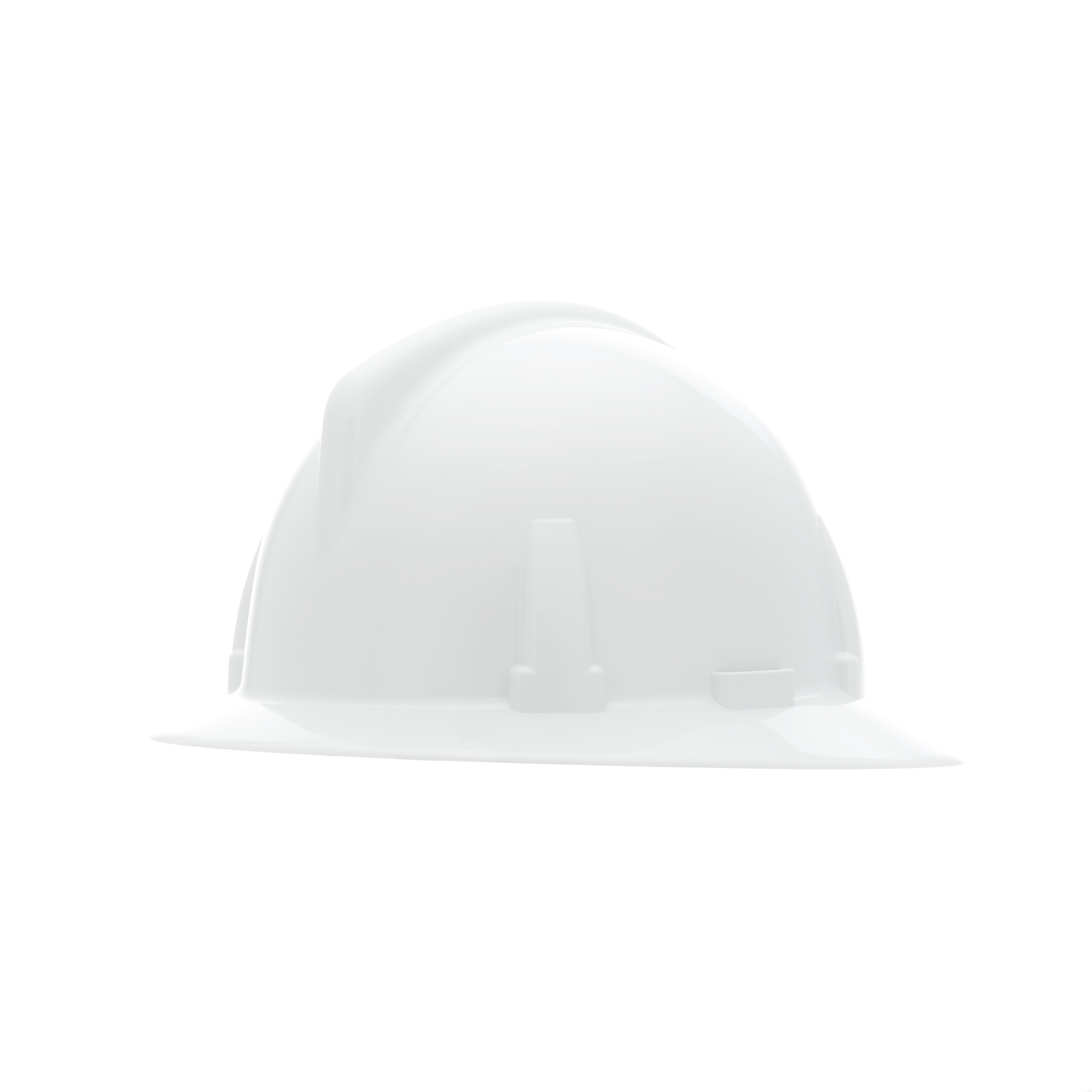 Topgard Slotted Hat, White, w/Fas-Trac III Suspension